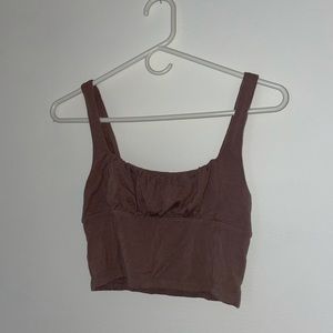 Aritzia Mauve Crop Top